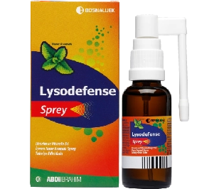 Lysodefense  Lizozim ve Vitamin B6 İçeren Nane Aromalı Sprey 30 ML