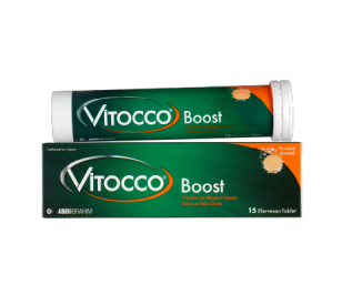 Vitocco Boost Kafein, Guarana, B Vitamini ve Mineral Kompleksi 15 Efervesan Tablet