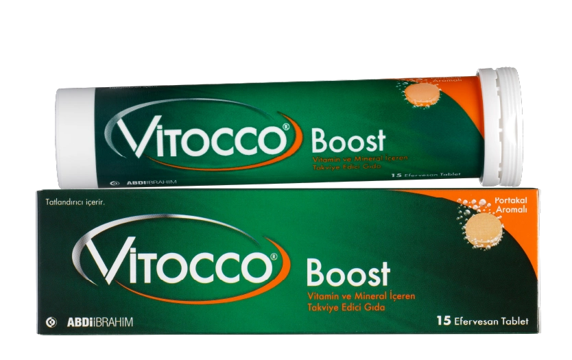 Boost Kafein, Guarana, B Vitamini ve Mineral Kompleksi 15 Efervesan Tablet