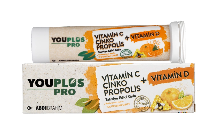Pro Vitamin C, D, Çinko & Propolis 15 Efervesan Tablet
